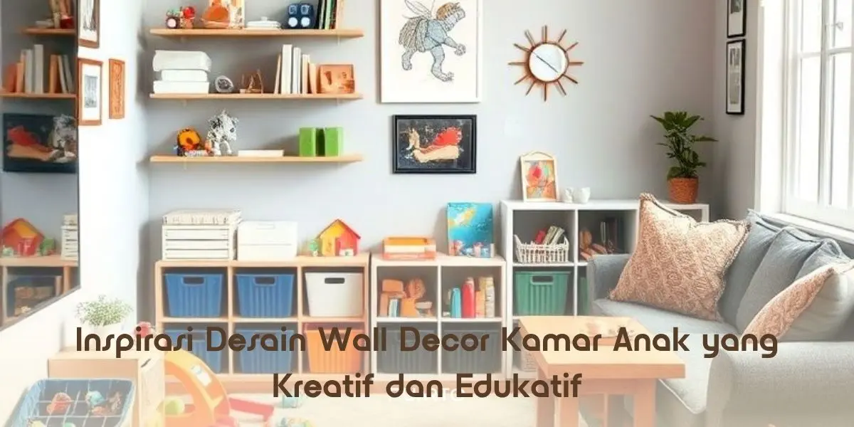 Inspirasi Desain Wall Decor Kamar Anak yang Kreatif dan Edukatif