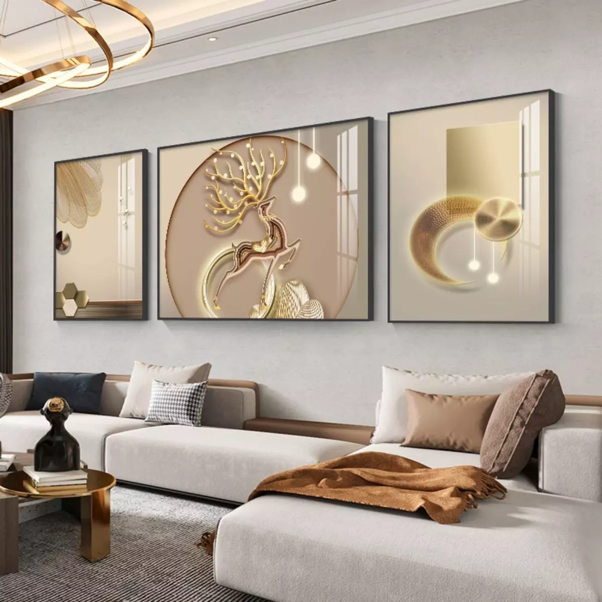 3. Wall Mural Abstrak