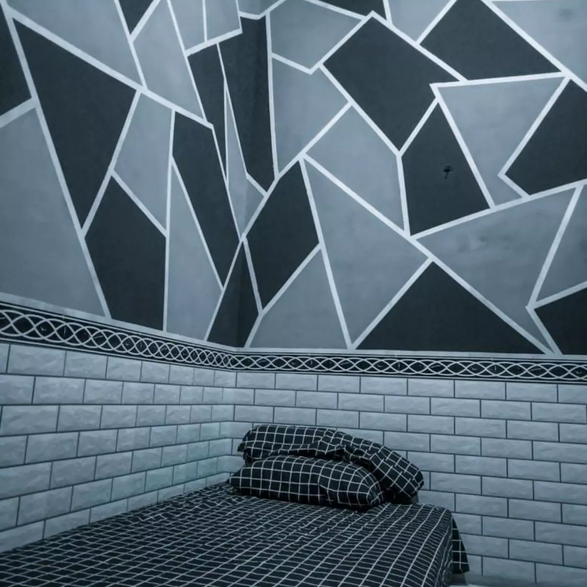 1. Motif Abstrak Geometris