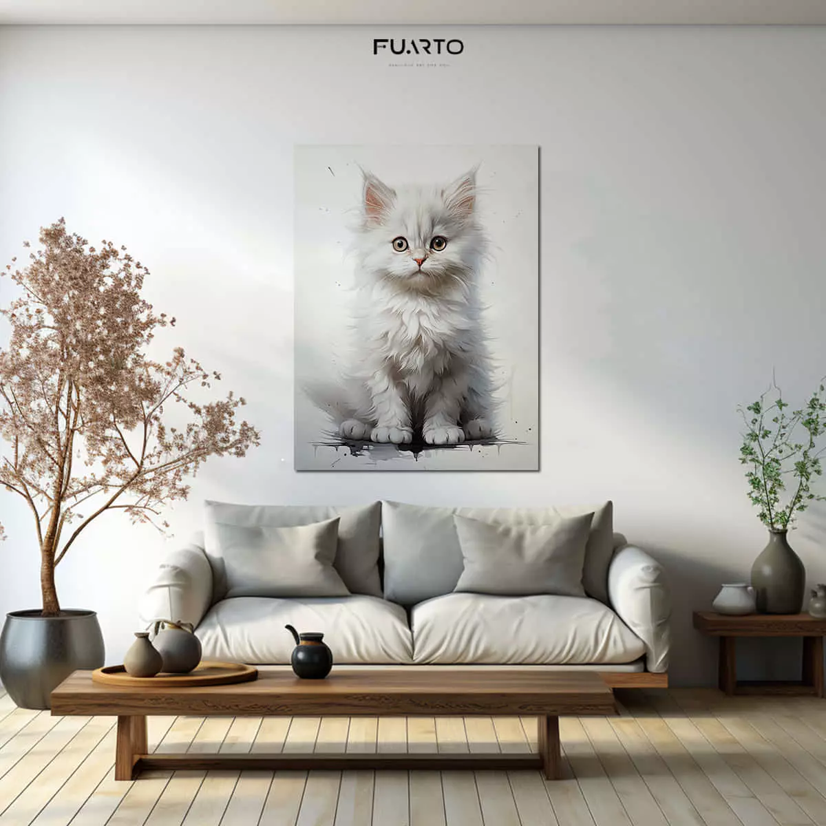 Wall Decor Kayu Gambar Kucing