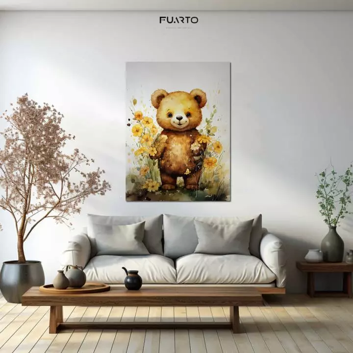 Wall Decor Kayu Gambar Beruang