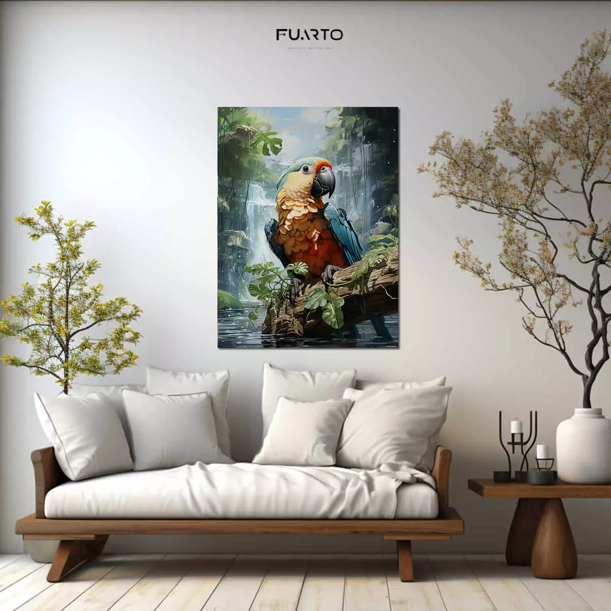 Wall Decor Kayu Gambar Burung
