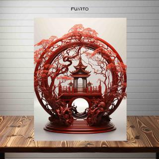 Wall Decor Miniatur Kuil