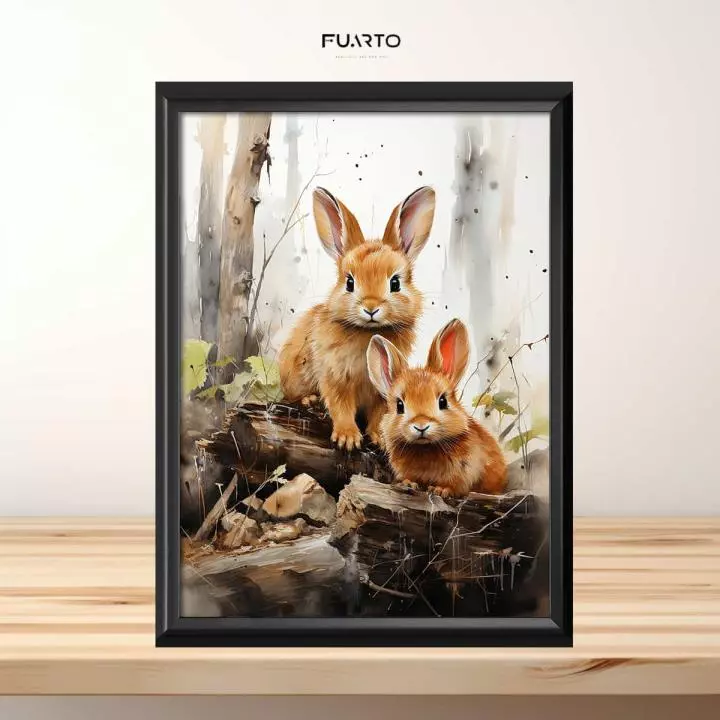 Wall Decor Kelinci Frame