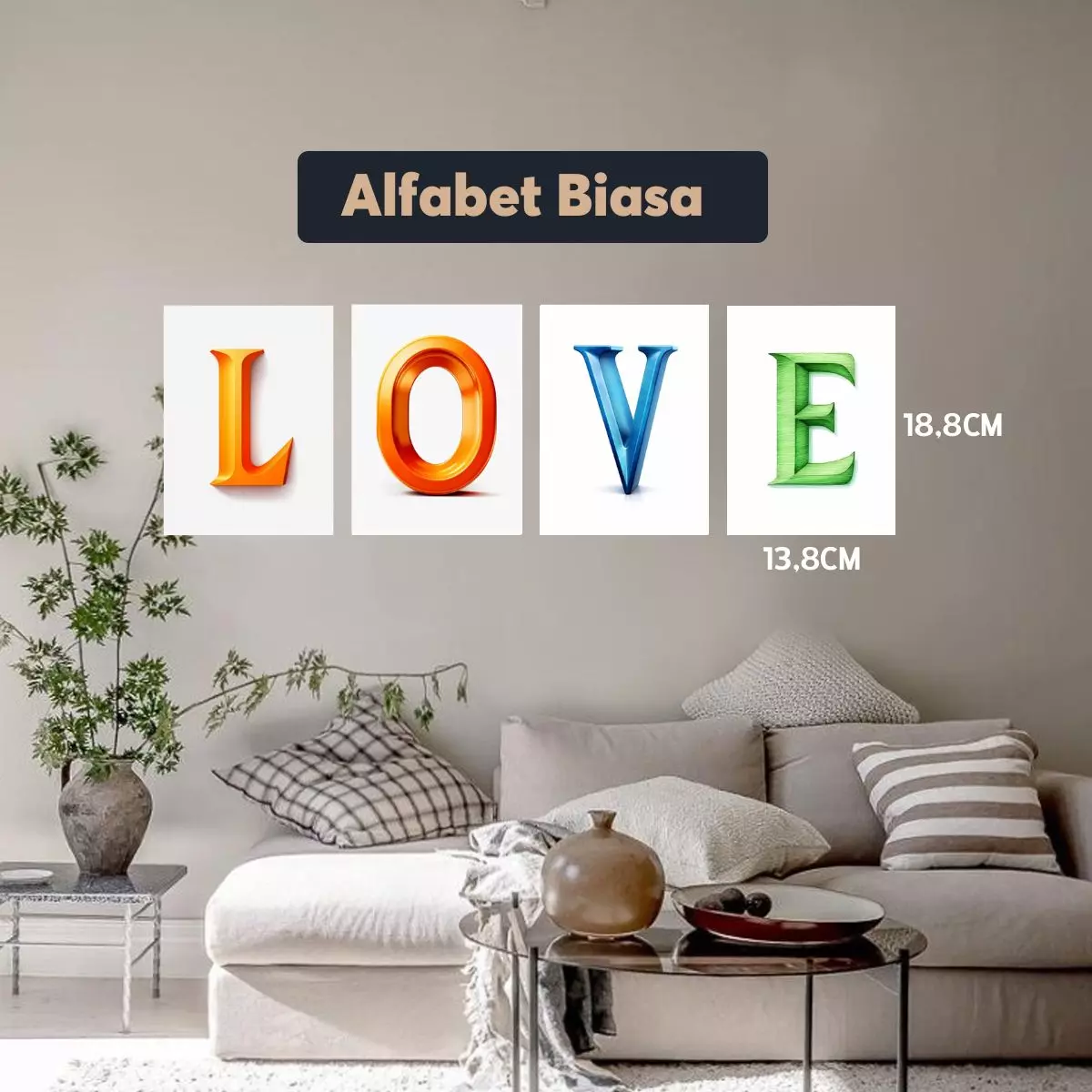 Wall Decor Alfabet K-T