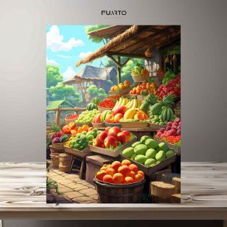 Wall Decor Pasar Buah