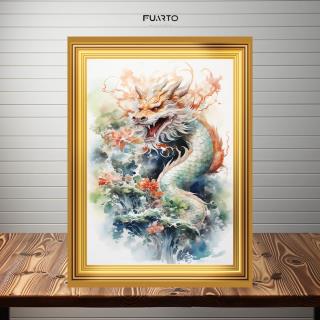Wall Decor Gambar Naga Frame