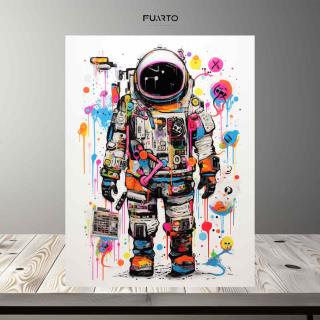 Wall Decor Abstrak Astronot