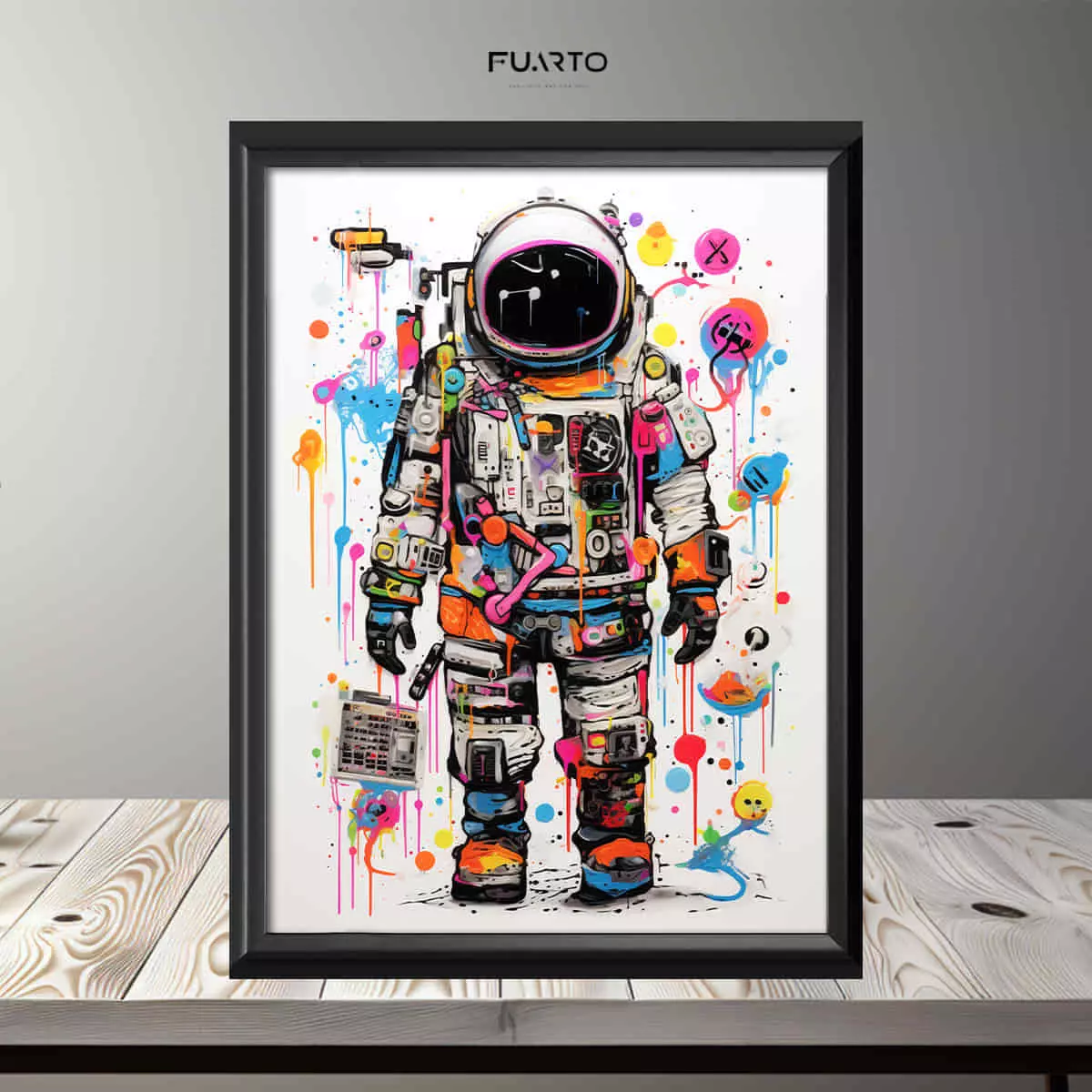 Pajangan Dinding Abstrak Astronot Full Frame