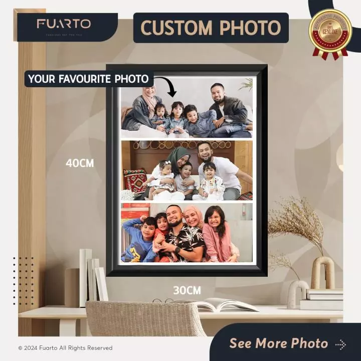 Cetak Foto Bingkai Kolase Frame Hitam