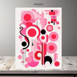 Wall Decor Abstrak Kayu