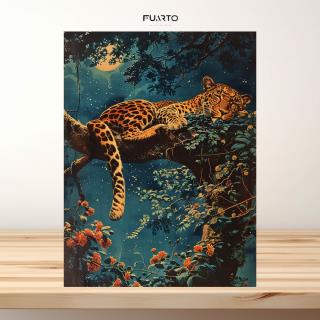Wall Decor Kayu Hewan Macan