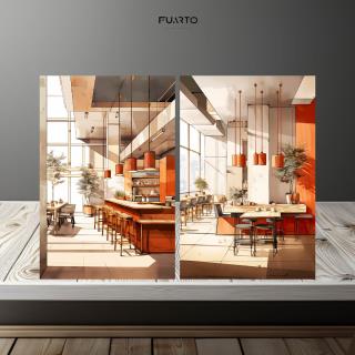 Wall Decor Kayu Restoran 20x30