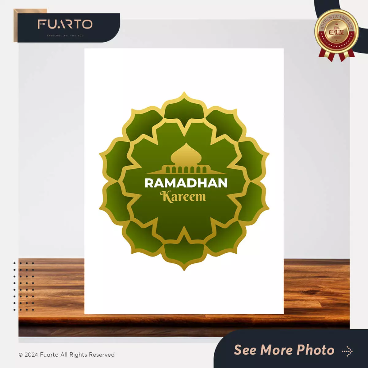 Wall Decor Religi Logo Ramadhan