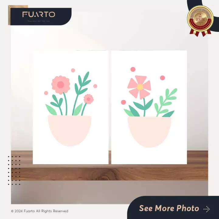 Pajangan Dinding Bunga 20x30
