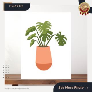 Wall Decor Kayu Daun