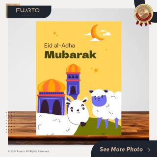 Pajangan Dinding Happy Eid Adha