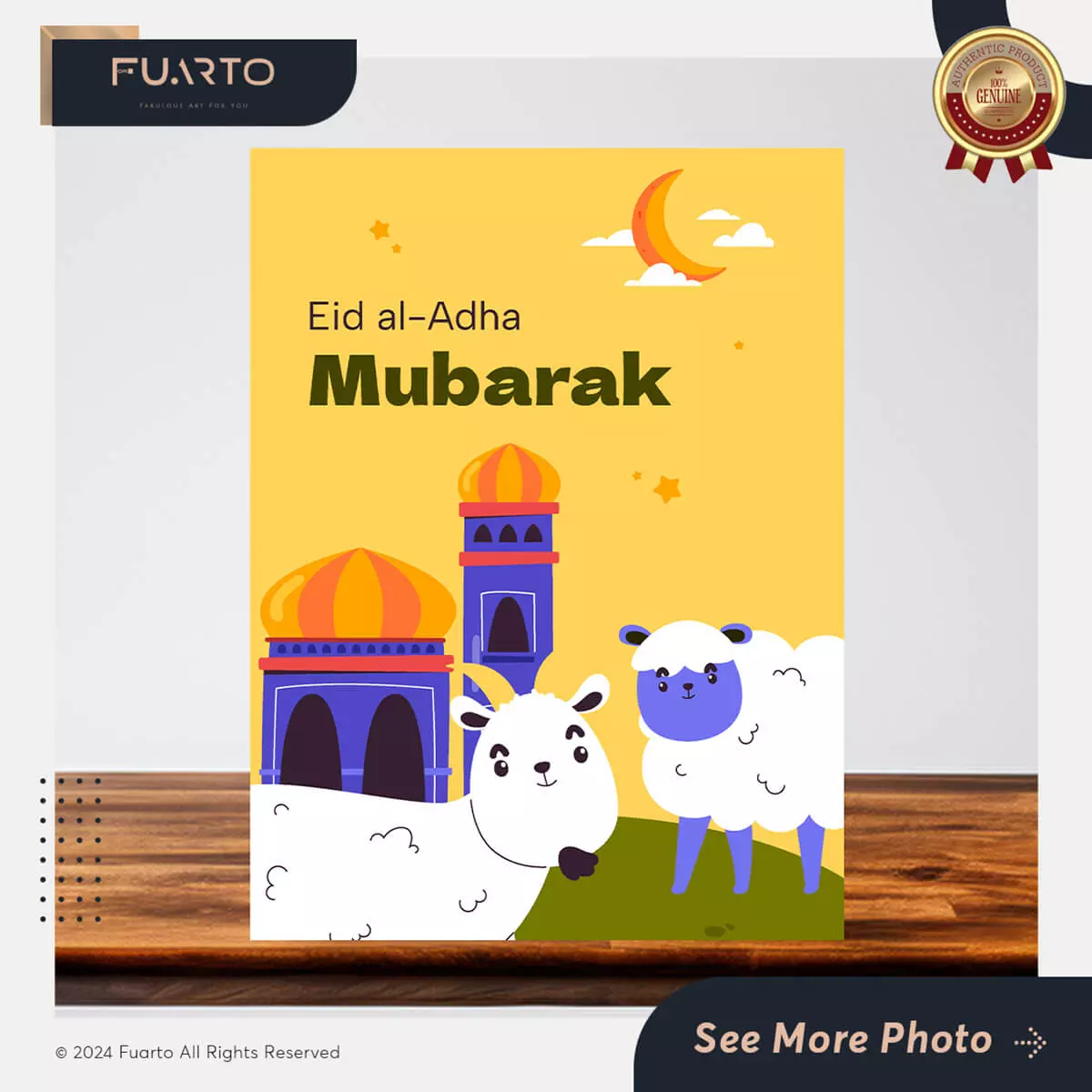 Pajangan Dinding Happy Eid Adha
