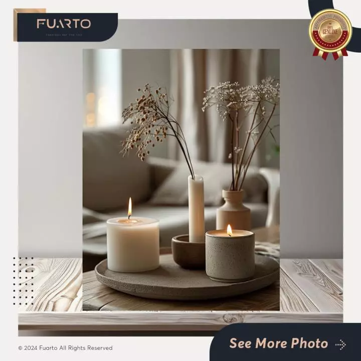 Hiasan Dinding Scandinavian Lilin