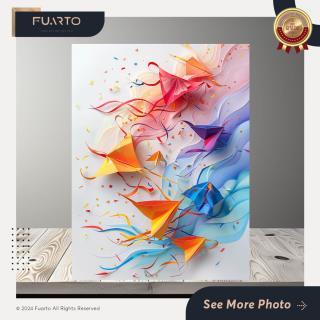 Wall Decor Dinding Abstrak Burung