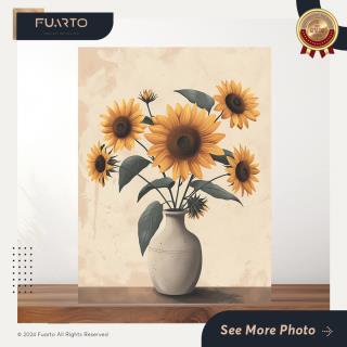 Wall Decor Kayu Sunflower