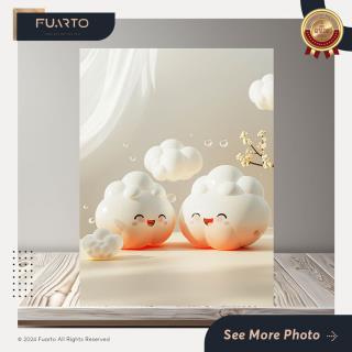 Wall Decor Home Fluffy Clouds