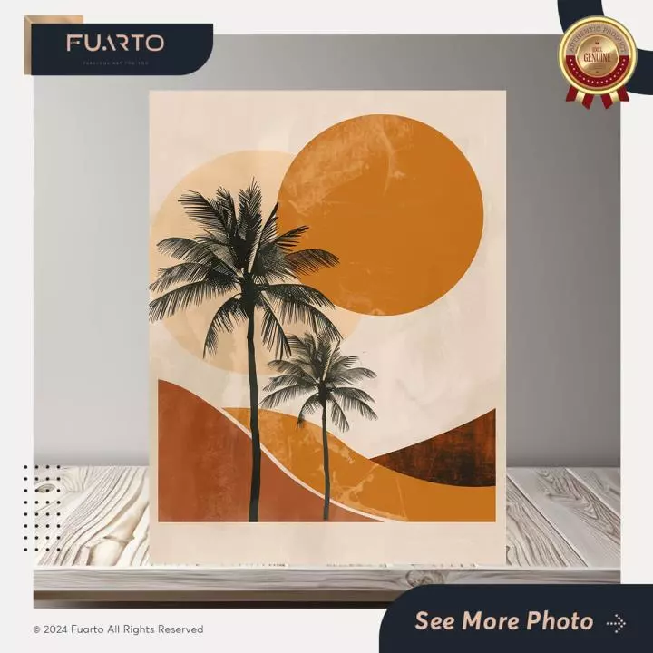 Wall Decor Scandinavian Palm Island