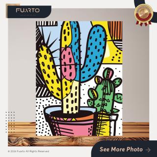 Wall Decor Pop Art Kaktus