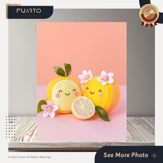 Wall Decor Home Cute Orange