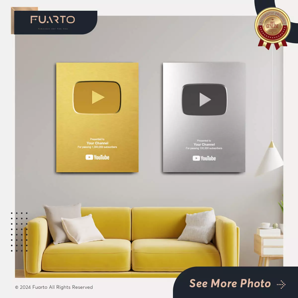 Wall Decor Office Button