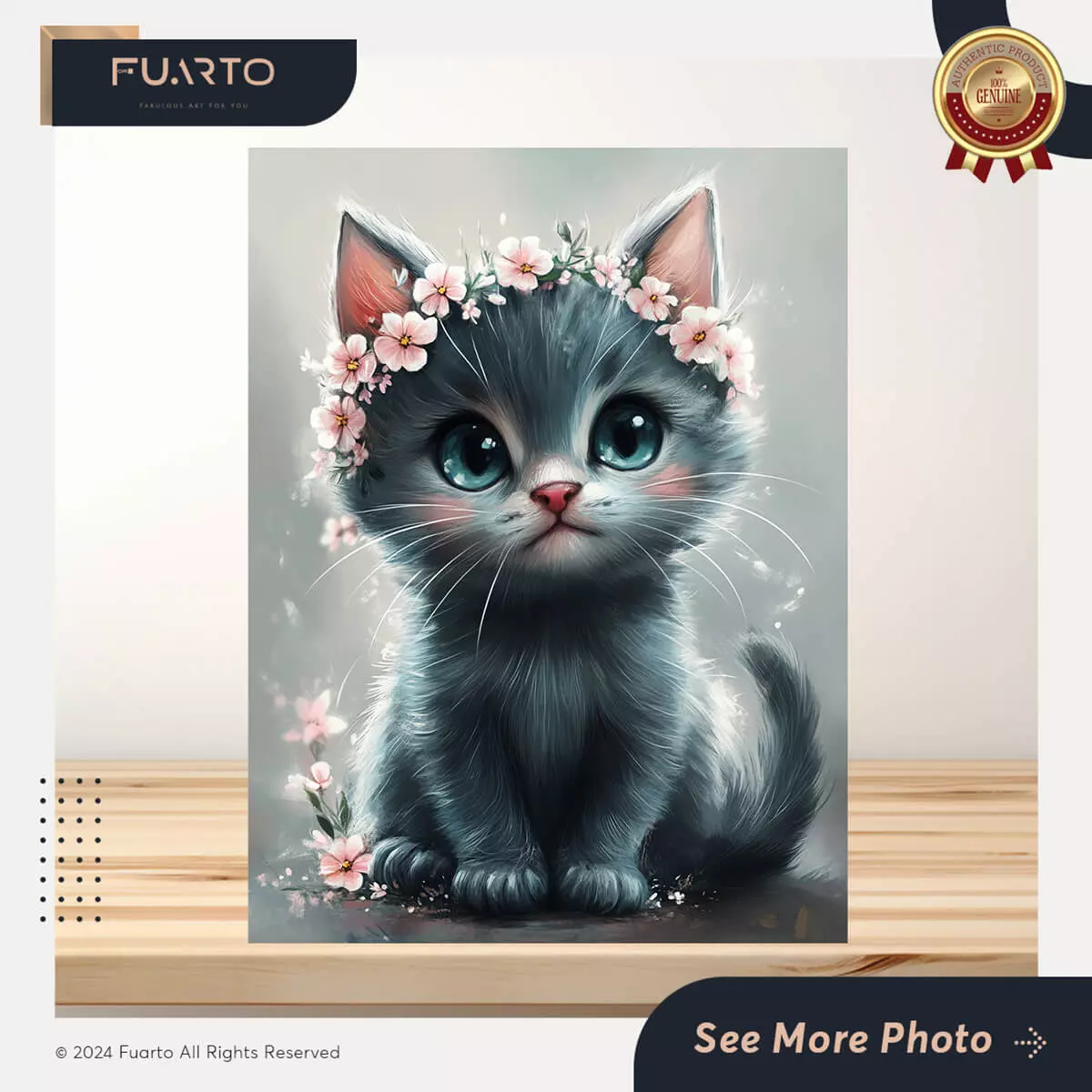 Pajangan Dinding Hewan Kucing Lucu