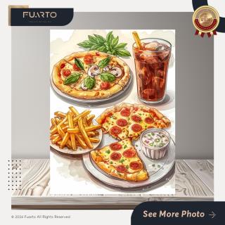 Pajangan DInding Gambar Makanan