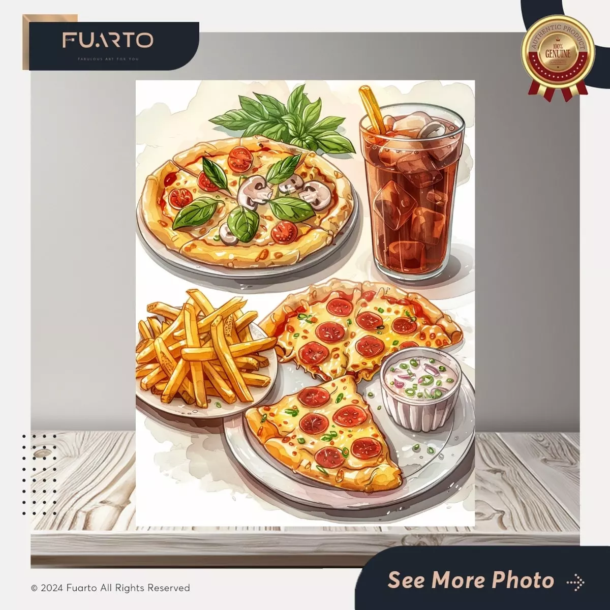 Pajangan DInding Gambar Makanan