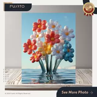 Wall Decor Bunga Mekar