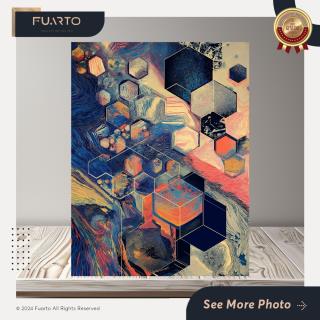 Wall Decor Warna Abstrak