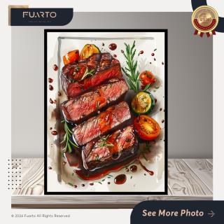 Wall Decor Premium Steak Culinary