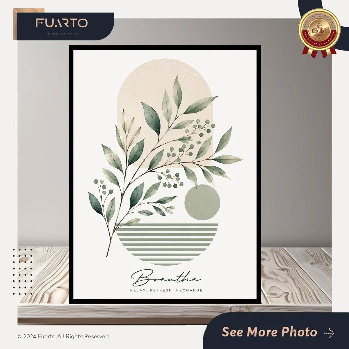 Wall Decor Daun Minimalis
