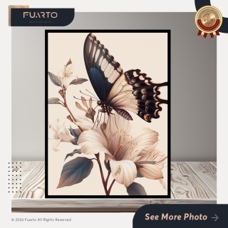 Wall Decor Butterfly Floral