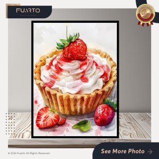 Wall Decor Strawberry Cream Tart