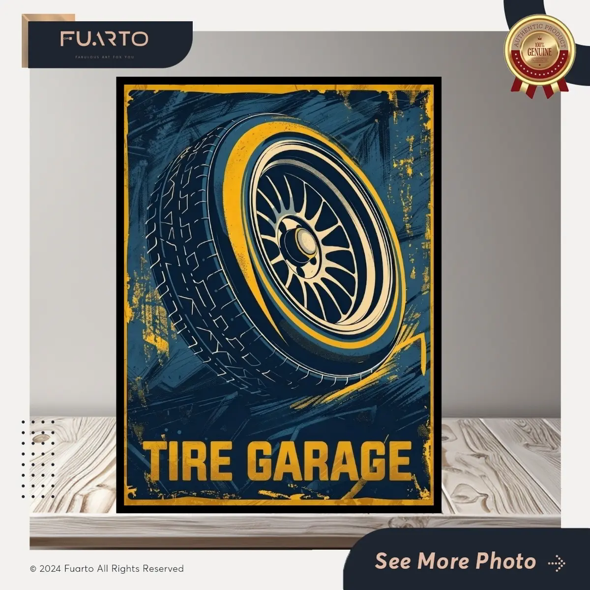 Wall Decor Vintage Garage