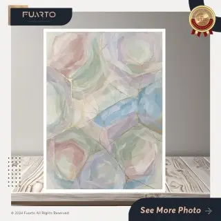 Wall Decor Abstrak Pastel