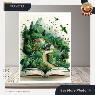 Wall Decor Buku Cerita Fantasi