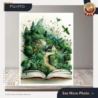 Wall Decor Buku Cerita Fantasi