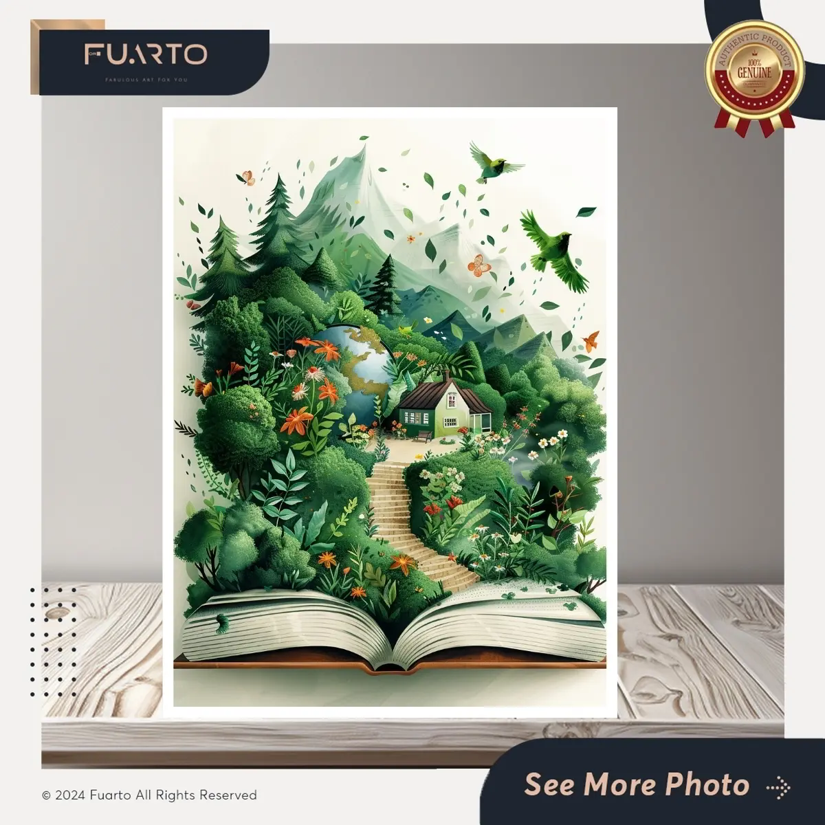 Wall Decor Buku Cerita Fantasi